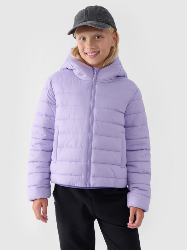Casaco com Enchimento Sintético para Rapariga - Roxo/Violeta - 4FJWAW24TDJAF449