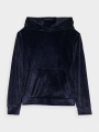 Sweatshirt de Veludo para Rapariga - Azul Marinho - 4FJWAW24TSWSF1216                              