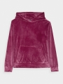 Sweatshirt de Veludo para Rapariga - Cor-de-Rosa - 4FJWAW24TSWSF1216