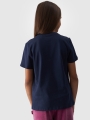 T-shirt de menina com estampado - azul marinho 4FJWAW24TTSHF1547 azul marinho - 4FJWAW24TTSHF1547-31S