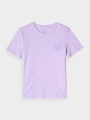 T-shirt 4FJWAW24TTSHF1549 roxa - 4FJWAW24TTSHF1549-52S