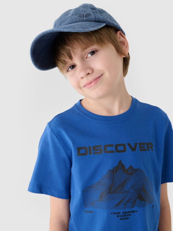 T-shirt 4FJWAW24TTSHM1553 azul-marinho - 4FJWAW24TTSHM1553-32S