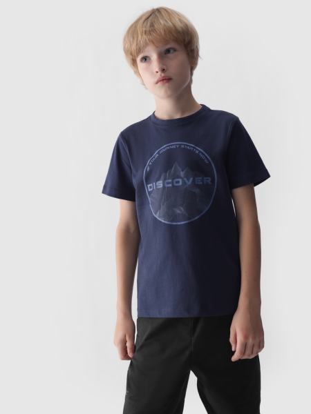 T-shirt 4FJWAW24TTSHM1554 azul-marinho - 4FJWAW24TTSHM1554-31S