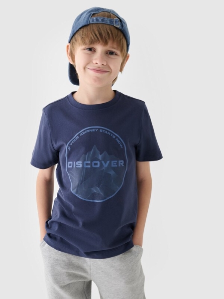 T-shirt 4FJWAW24TTSHM1554 azul-marinho - 4FJWAW24TTSHM1554-31S