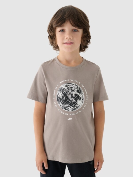 T-shirt para Rapaz - Cinzento - 4FJWAW24TTSHM1555       