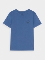 T-shirt normal lisa para rapaz - azul marinho 4FJWAW24TTSHM1859 azul marinho - 4FJWAW24TTSHM1859-32S