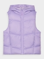 Colete Acolchoado com Capuz para Rapariga - Roxo/Violeta - 4FJWAW24TVJAF129