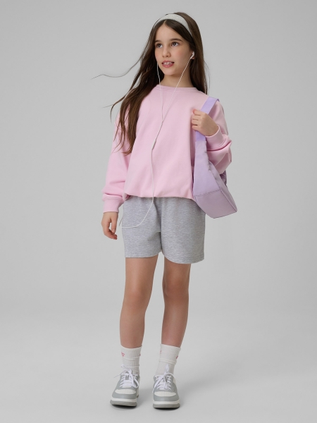 Calções para Rapariga - Cinzento - 4FJWMM00TSHOF630 