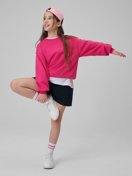 Calções para Rapariga - Azul Marinho - 4FJWMM00TSHOF630 