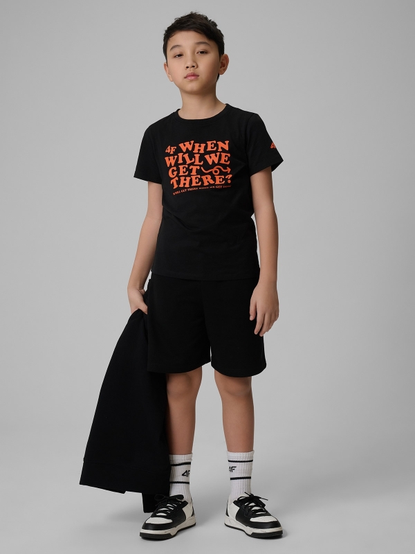 Calções de Fato de Treino para Rapaz - Preto - 4FJWMM00TSHOM629            