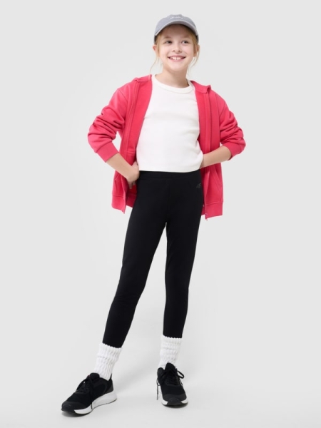 Leggings de malha para rapariga - preto 4FJWMM00TTIGF220 preto