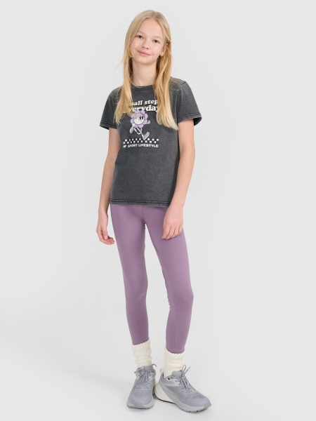Leggins para Rapariga - Roxo/Violeta - 4FJWMM00TTIGF220           