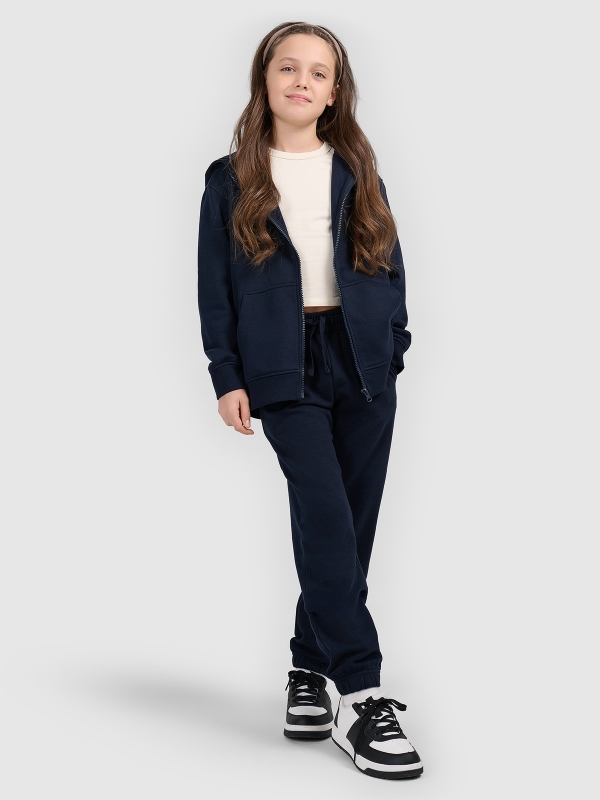 Calças Fato de Treino para Rapariga - Azul Marinho - 4FJWMM00TTROF1189 