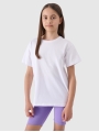 T-shirt lisa de menina - branca 4FJWMM00TTSHF2332 Branco