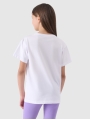 T-shirt lisa de menina - branca 4FJWMM00TTSHF2332 Branco