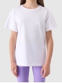 T-shirt lisa de menina - branca 4FJWMM00TTSHF2332 Branco
