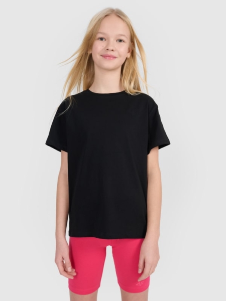 T-shirt lisa para rapariga - preto 4FJWMM00TTSHF2332 preto