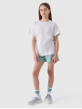 T-shirt lisa para rapariga - cinzenta 4FJWMM00TTSHF2332 cinzenta