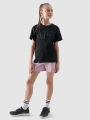 T-shirt oversized com estampado para rapariga - preto 4FJWMM00TTSHF2333 preto