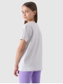 T-shirt oversized com estampado para rapariga - cinzento 4FJWMM00TTSHF2333 cinzento