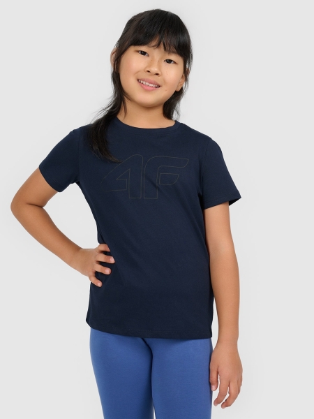 T-shirt Oversize para Rapariga - Azul Marinho - 4FJWMM00TTSHF2333                                                        