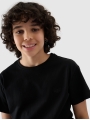 T-shirt simples para rapaz - Preto 4FJWMM00TTSHM2330 preto