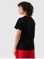 T-shirt simples para rapaz - Preto 4FJWMM00TTSHM2330 preto