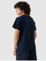 T-shirt lisa para rapaz - azul marinho 4FJWMM00TTSHM2330 azul marinho