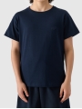 T-shirt lisa para rapaz - azul marinho 4FJWMM00TTSHM2330 azul marinho