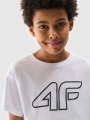 T-shirt estampada para rapaz - Branco 4FJWMM00TTSHM2331 Branco