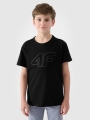 T-shirt estampada para rapaz - Preto 4FJWMM00TTSHM2331 preto