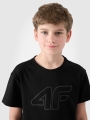 T-shirt estampada para rapaz - Preto 4FJWMM00TTSHM2331 preto