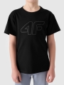 T-shirt estampada para rapaz - Preto 4FJWMM00TTSHM2331 preto
