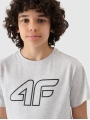 T-shirt estampada para rapaz - cinzento 4FJWMM00TTSHM2331 cinzento