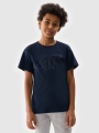 T-shirt estampada para rapaz - azul marinho 4FJWMM00TTSHM2331 azul marinho