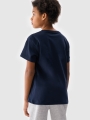 T-shirt estampada para rapaz - azul marinho 4FJWMM00TTSHM2331 azul marinho