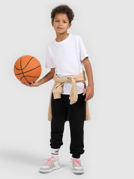 T-shirt Oversize Lisa para Rapaz - Branco - 4FJWMM00TTSHM2362                                             