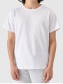 T-shirt oversize lisa para rapaz - branca 4FJWMM00TTSHM2362 Branco