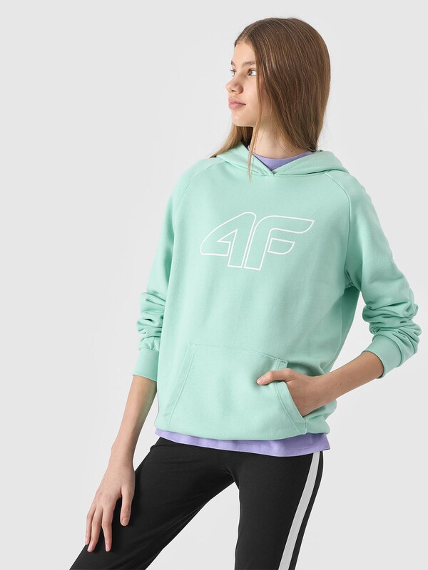 Sweatshirt para Rapariga - Turquesa - 4FJWSS24TSWSF0921                               