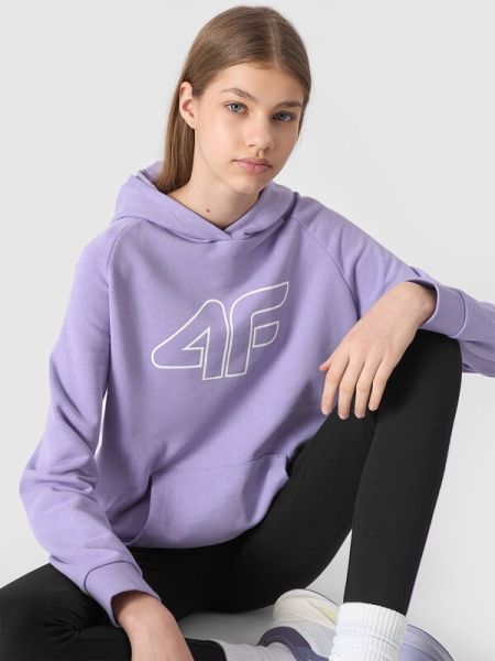 Sweatshirt para Rapariga - Roxo/Violeta - 4FJWSS24TSWSF0921                               