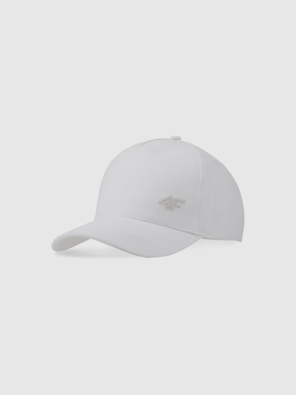 Boné com pala para criança - Branco - 4FJWSS25ACABU387 