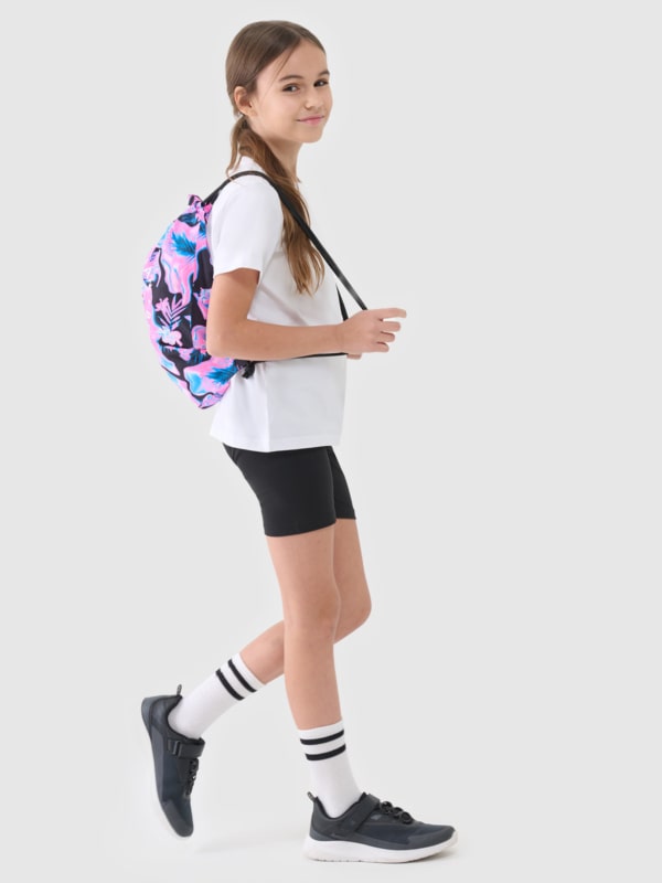 Conjunto P.E. (T-shirt + Calções + Saco) para Rapariga - Multicolorido - 4FJWSS25TAPSF024  