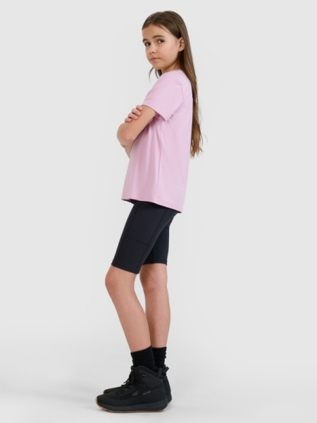 Leggings de ciclismo de trekking de secagem rápida para rapariga - preto 4FJWSS25TFSHF0857 preto