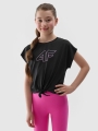 T-shirt para Rapariga - Preto - 4FJWSS25TFTSF1184                                