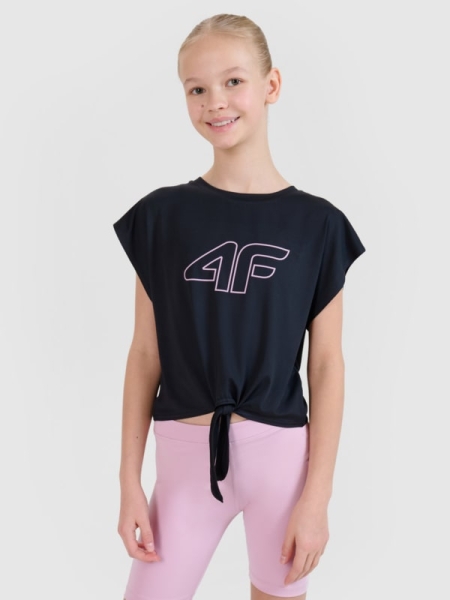T-shirt para Rapariga - Preto - 4FJWSS25TFTSF1184                                