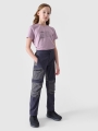 T-shirt de trekking slim para rapariga com estampado - rosa 4FJWSS25TFTSF1199 rosa
