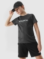 T-shirt de trekking de secagem rápida para rapaz - cinzento 4FJWSS25TFTSM1209 cinzento