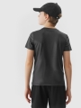 T-shirt de trekking de secagem rápida para rapaz - cinzento 4FJWSS25TFTSM1209 cinzento