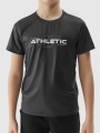T-shirt de trekking de secagem rápida para rapaz - cinzento 4FJWSS25TFTSM1209 cinzento