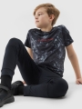 T-shirt desportiva de secagem rápida para rapaz - multicolorida 4FJWSS25TFTSM1210 multicolorida